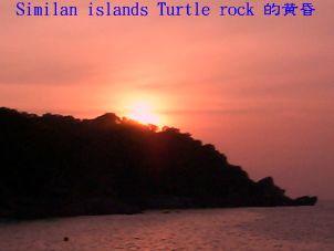 Similan islands Turtle rock 的黃昏